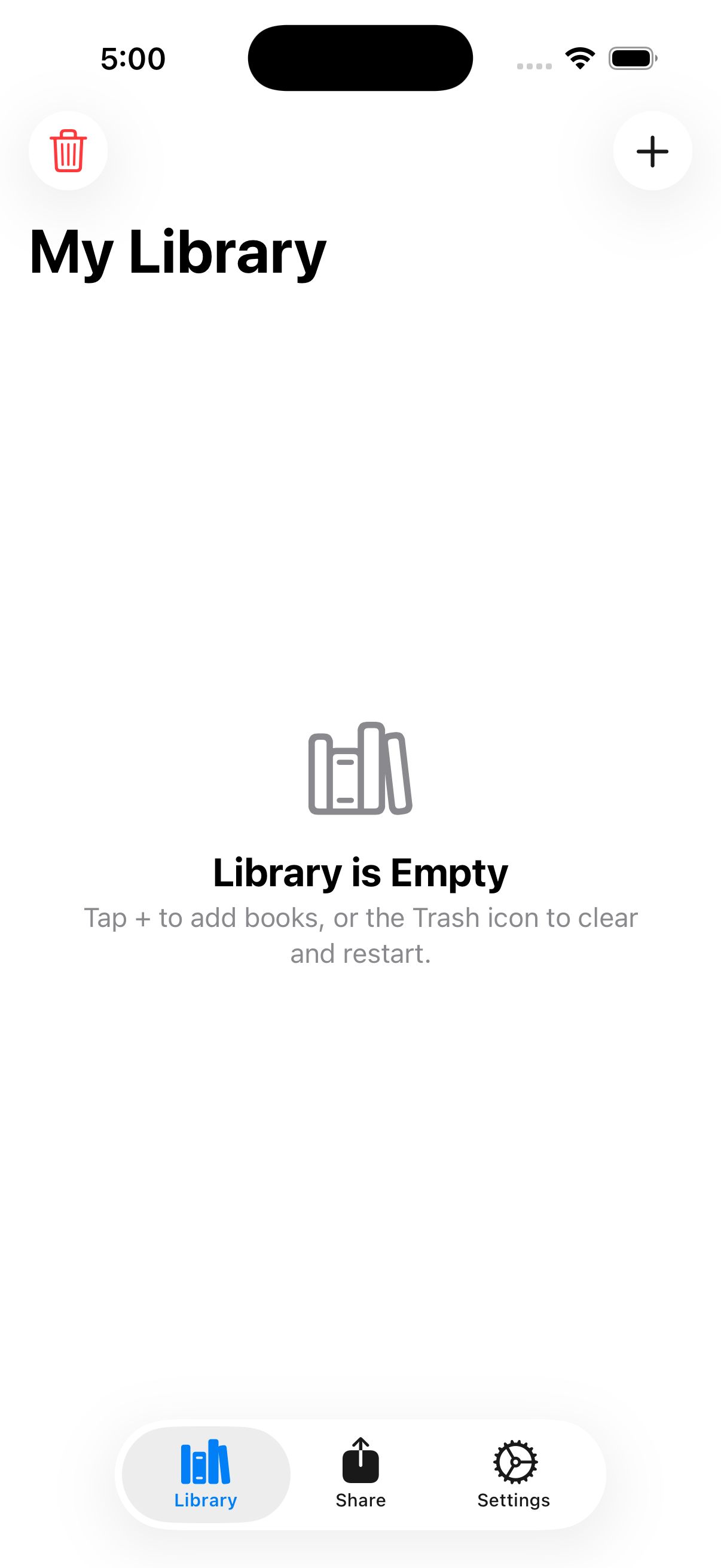 My Library Helper Book List Screen
